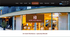 Desktop Screenshot of hotelvillabianca.sk