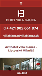 Mobile Screenshot of hotelvillabianca.sk